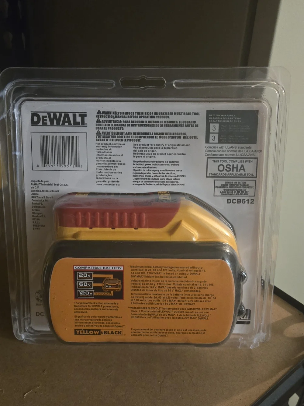 Dewalt flexvolt 12ah